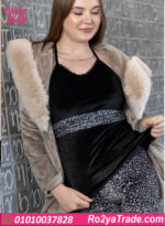 بيجامه حريمي شتوي قطيفة بفرو