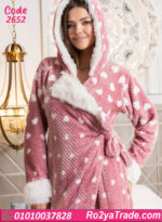 روب حريمي شتوي قطيفة بكابيشو