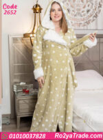 روب حريمي شتوي قطيفة بكابيشو