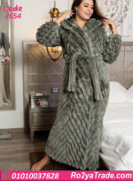 روب حريمي شتوي قطيفة بكابيشو