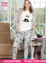 بيجامة شتوي حريمي بالروب