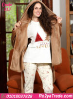 بيجامة حريمي شتوي 3 قطع