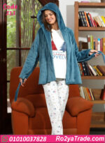 بيجامة حريمي شتوي 3 قطع