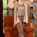 بيجامة حريمي شتوي 3 قطع