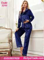 بيجامة قطيفة شتوي حريمي