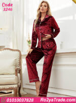 بيجامة قطيفة شتوي حريمي