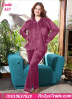 بيجامة حريمي شتوي 3 قطع