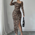 لانجري تايجر طويل حريمي بتصميم سكسي جذاب، خامة مرنة ومريحة، وان سايز مناسب لمعظم الأجسام – كود 346