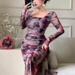 دريس صيفي طويل مشجر حريمي