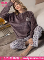 بيجامة شتوي قطيفة