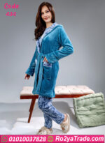 بيجامة شتوي حريمي بالروب