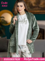 بيجامة حريمي شتوي مع روب