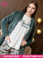 بيجامة حريمي شتوي مع روب