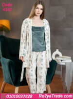 بيجامة حريمي شتوي مع روب