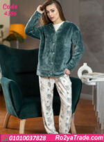 بيجامة حريمي شتوي مع كارديجان