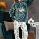 بيجامة حريمي شتوي قطعتين