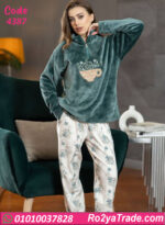 بيجامة حريمي شتوي قطعتين