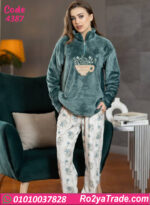 بيجامة حريمي شتوي قطعتين