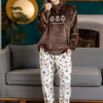 بيجامة حريمي شتوي قطعتين