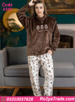 بيجامة حريمي شتوي قطعتين