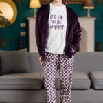 بيجامة حريمي شتوي مع جاكيت