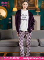 بيجامة حريمي شتوي مع جاكيت