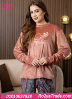 بيجامة حريمي شتوي قطعتين