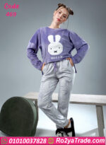 بيجامة شتوي حريمي وان سايز ميفي