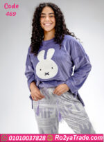 بيجامة شتوي حريمي وان سايز ميفي