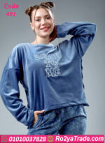 بيجامة شتوي حريمي وان سايز