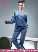 بيجامة شتوي حريمي وان سايز