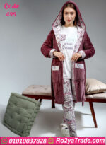 بيجامة شتوي حريمي وان سايز