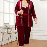 ترنج مخمل دانتيل بيج سايز