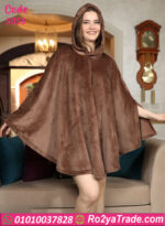 بونشو بيت حريمي شتوي قطيفة موديل واسع