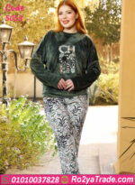 طقم قطيفة شتوي نسائي