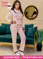 بيجامة شتوي حريمي قطعتين شيك