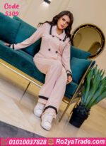 بيجامة شتوي حريمي قطعتين شيك