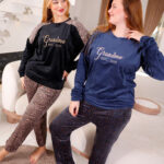 بيجامات شتوي قطيفة نسائي