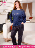 بيجامات شتوي قطيفة نسائي