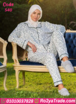 بيجامة قطيفة شتوي نسائي