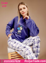 بيجامة حريمي شتوي قطعتين