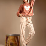 بيجامة قطيفة ميكي شتوي