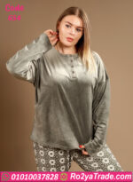 بيجامة شتوي بيج سايز قطيفة