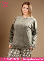 بيجامة شتوي بيج سايز قطيفة