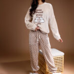 بيجامة حريمي شتوي قطعتين