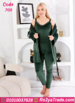 طقم قطيفة 4 قطع شتوي