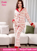 بيجامة شتوي قطيفة تشيري