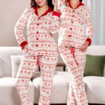 بيجامة شتوي قطيفة تشيري