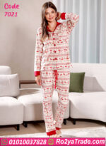 بيجامة شتوي قطيفة تشيري