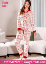 بيجامة شتوي قطيفة تشيري
